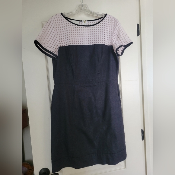 Donna Morgan Dresses & Skirts - DONNA MORGAN - DENIM AND LACE DRESS -14
